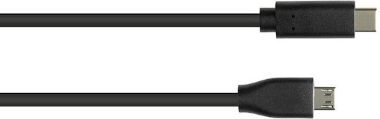 Good Connections USB 2.0 Cable USB-C male - micro USB-A PD Μαύρο 1m GC-M0122