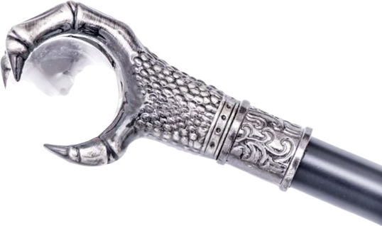 Decorative Staff Ball Metallic Display Knife 95 Cm Black