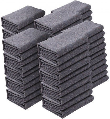 Vevor Moving Blankets 72" X 54" Weight 21 Lbs Dz 24 Pack Professional Packing Blanket Recycled Cotton Large Heavy Duty Moving Pads Ideal for Protection of Furniture Floors Appliances