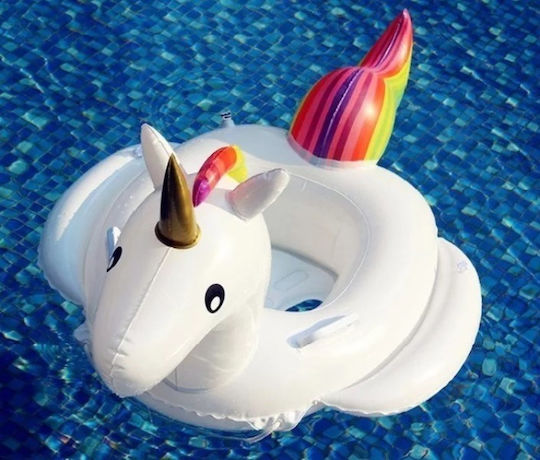 Kids Swim Trainers with Length 75cm White Inflatable Unicorn