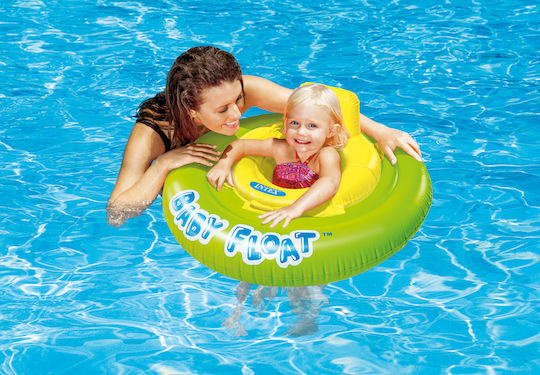 Intex Kinder Schwimmtrainer Swimtrainer mit Durchmesser 76cm für 1-2 Jahre Gelb
