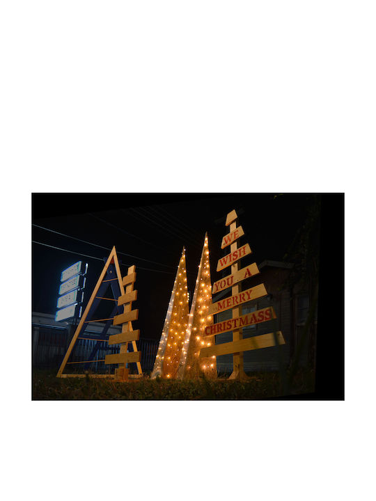 Christmas Decorative Wood Tree 195cm Beige