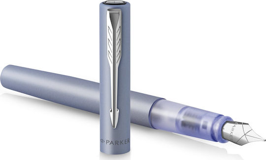 Parker Vector Xl Replacement Nib Medium Silver made of Brass with Blue Ink and with 1 Replacement Nibs
