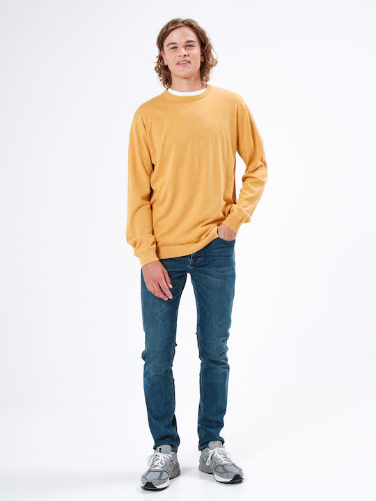 Langarm-Pullover Gelb