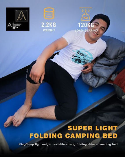 Foldable Guest Bed Without Aluminum Construction Material Single Green 190x64x12cm
