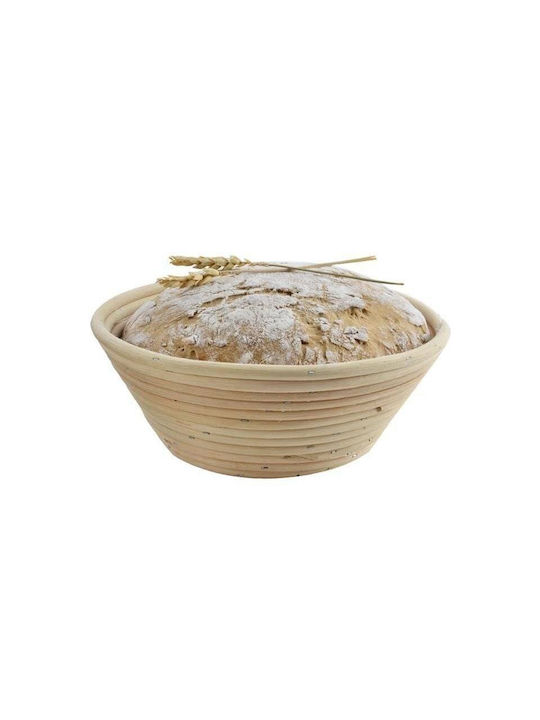 Orion Καλάθι Ψωμιού από Rattan Γκρι 25x25cm