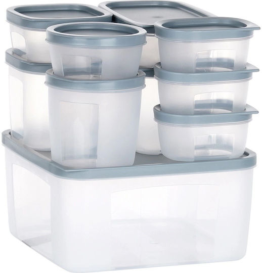Vilde 10 Food Containers Lids & Airtight Closure Bpa-free Various Sizes 175ml Up to 3500ml Set 10 Transparent