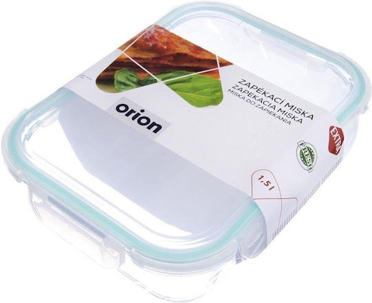 Orion Βάζο Γενικής Χρήσης με Καπάκι Γυάλινο Διάφανο 1500ml