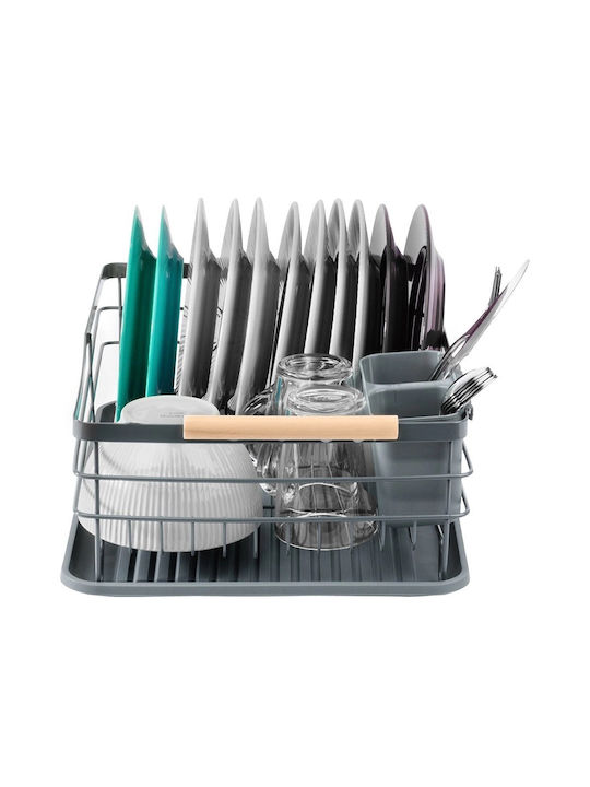 Vilde Metallic Gray Cutlery Drainer 42.5x32x14.5cm