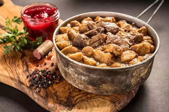 Pro Ration Venison Ragout With Dumplings Ready Meal With Meat Potato 596kcal 400gr 15 Years