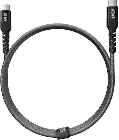 Next One Geflochten USB 2.0 Kabel USB-C männlich - USB-C Gray 1.2m