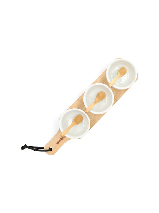 Homla Bol de Servire Rotund Ceramică Alb cu Diametru 32buc 3buc