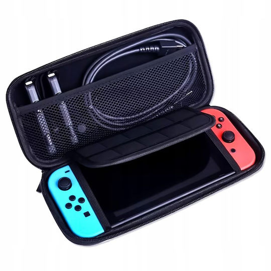 Защитен калъф за конзола Nintendo Renew Force, съвместим с Nintendo Switch Switch Oled, червен черен