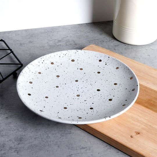 Excellent Houseware Πιάτο Γλυκού Κεραμικό Λευκό με Διάμετρο 26.5cm