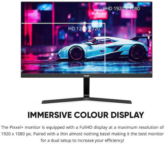 Armaggeddon PF24HD Super IPS Gaming Monitor 23.8" FHD 1920x1080 με Χρόνο Απόκρισης 7ms GTG