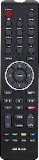 Aiwa AVR-7210 Home Cinema Receiver 4K 7.2 Channels 110W/8Ω 130W/6Ω with HDR and Dolby Atmos Black