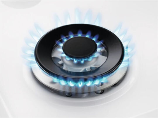 Electrolux Εστία Υγραερίου Αυτόνομη με Απορροφητήρα 59x52εκ. Λευκή
