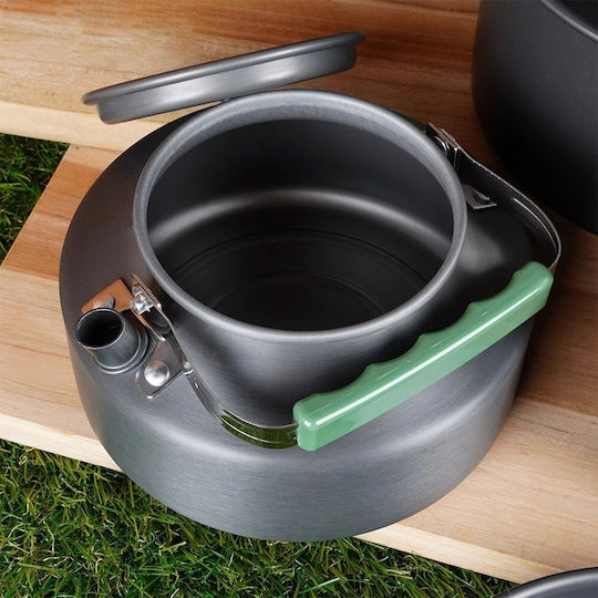 Aluminum Camping Cookware 750 900 Ml 1.65 L 3 Pcs