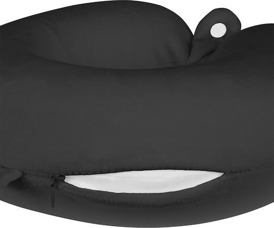 Μαξιλαράκι Ταξιδίου Μαξιλαράκι Memory Foam Μαύρο