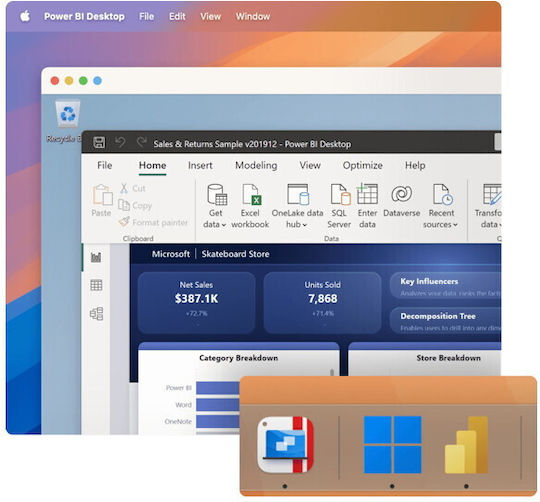 Parallels Desktop 20 Mehrsprachig kompatibel mit Mac als Elektronische Lizenz PD20BXEU