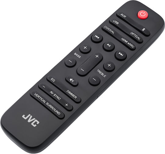 JVC Soundbar 2.1 Bluetooth και HDMI με Ασύρματο Subwoofer και Τηλεχειριστήριο Μαύρο TH-E534B