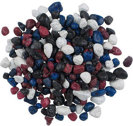 Tatrapet Decorative Gravel Mix Red-Blue-White Aquarium Soils / Substrates 1kg