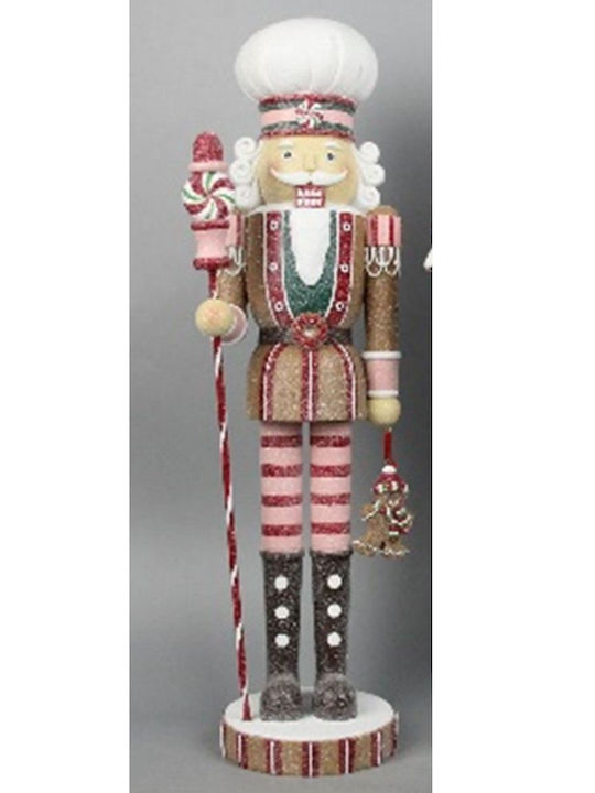 Iliadis Gingerbread Nutcracker de Crăciun din Polirosină Înălțime 45cm.