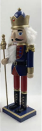 Iliadis Weihnachts-Nussknacker Rot aus Hölzernes Höhe 40cm.