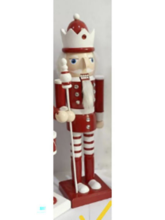 Iliadis Weihnachts-Nussknacker Rot aus Hölzernes Höhe 40cm.