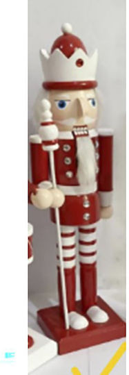 Iliadis Wooden Christmas Nutcracker 40cm Red