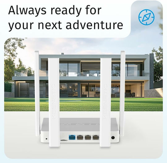 Keenetic KN-4910-01-EU Безжичен 4G Wi-Fi 5 - Wi-Fi 5 с 3 Порта Ethernet