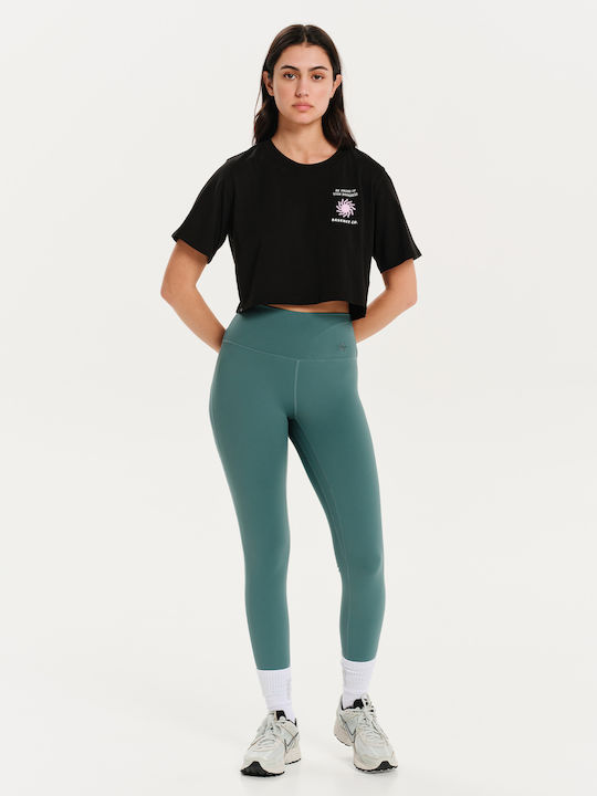 Women's Athletic Crop T-shirt Black