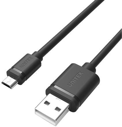 Unitek Regulär USB 2.0 auf Micro-USB-Kabel Schwarz 1m (Y-C451GBK) 1Stück