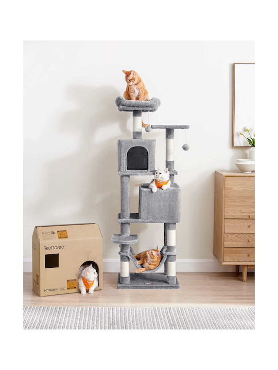 Scratching Post Cat Trees Gray 49x49x155cm