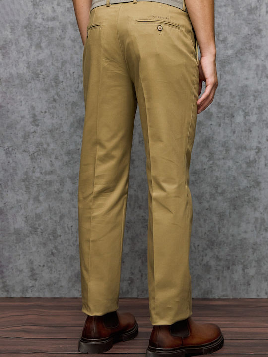 Pantaloni Bărbați Chino Regular Fit Verde Măsliniu