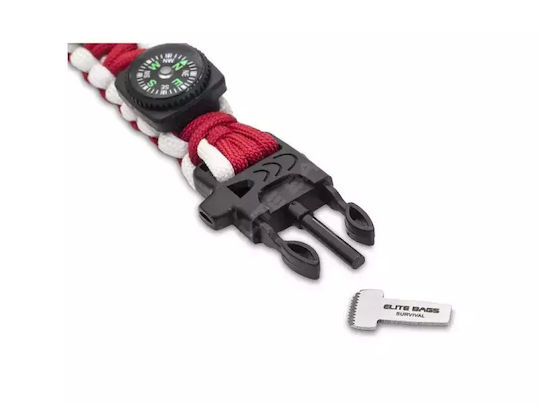 Elite Bags Wrist’s Bandă de Supraviețuire cu Fluier, Busolă, Sparkler & cu Sfoara