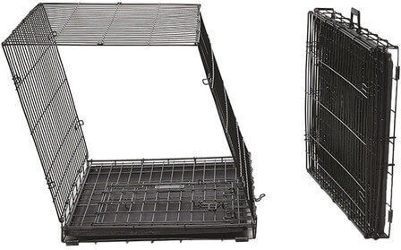 Ferplast Dog Wire Crate with 2 Doors Black 123.8x76.2x81.2cm 123.8x76.2x81.2cm