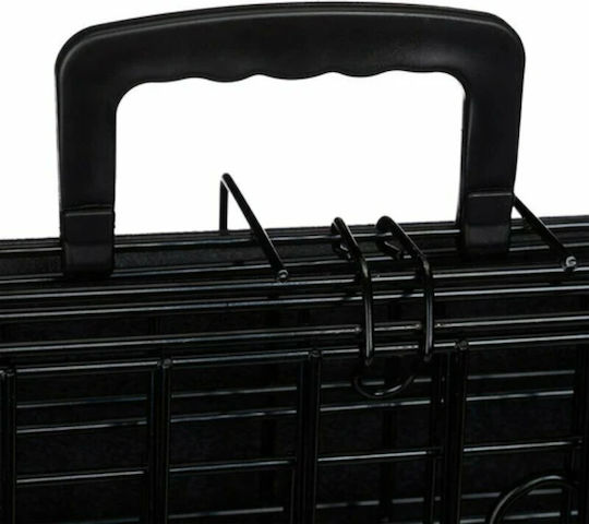 Fosvit Pupcorn Dog Wire Cage Small with 2 Doors Black 61x42x48.5cm