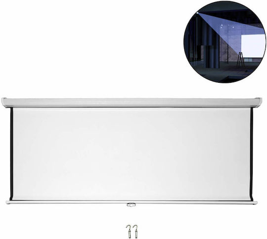 Tele Οθόνη Προβολής Projector Οροφής MNS-100 με Λόγο Εικόνας 16:9 220x120cm / 100"