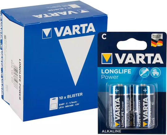 Varta Longlife Power Baterii Alcaline C 1.5V 20buc