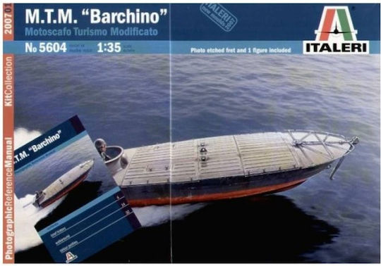 Italeri MTM Barchino Modellfigur Schiff 44 Teile im Maßstab 1:35 19.1cm.