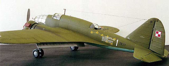 Mirage Pzl37 Μεταλλική Φιγούρα Μοντελισμού Καφέ 42.7x29.4x5.5εκ.