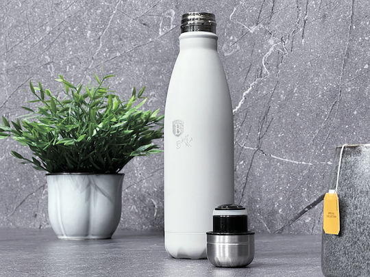 Berlinger Haus Bottle Thermos Stainless Steel 500ml is part of the ASPEN collection by Berlinger Haus The double walls and vacuum chamber are advantages of its design allowing it to keep drinks hot for up to