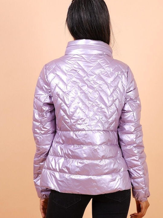 Women's Lifestyle Jacket for Spring or Autumn Lilacc