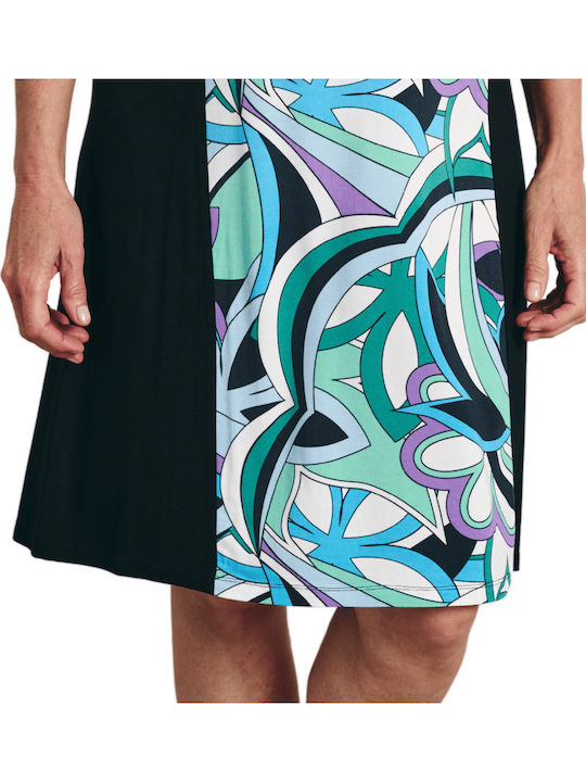 Muydemi Women's Short-Sleeve Printed Dress 210279 Multicolour