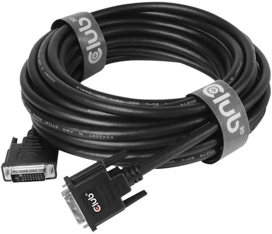 Club3D Kabel DVI-D-Stecker - DVI-D-Stecker 10m Schwarz (CAC-1220)