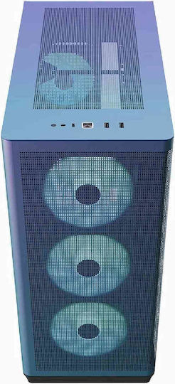 APNX C1-R V1 Gaming Midi Tower Κουτί Υπολογιστή με Πλαϊνό Παράθυρο και RGB Φωτισμό ChromaFlair