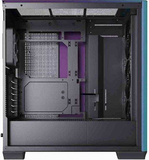 APNX C1-R V1 Gaming Midi Tower Κουτί Υπολογιστή με Πλαϊνό Παράθυρο και RGB Φωτισμό ChromaFlair