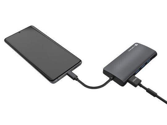 Natec FOWLER 2 V2 USB-C Docking Station με HDMI 4K PD Ethernet Μαύρο