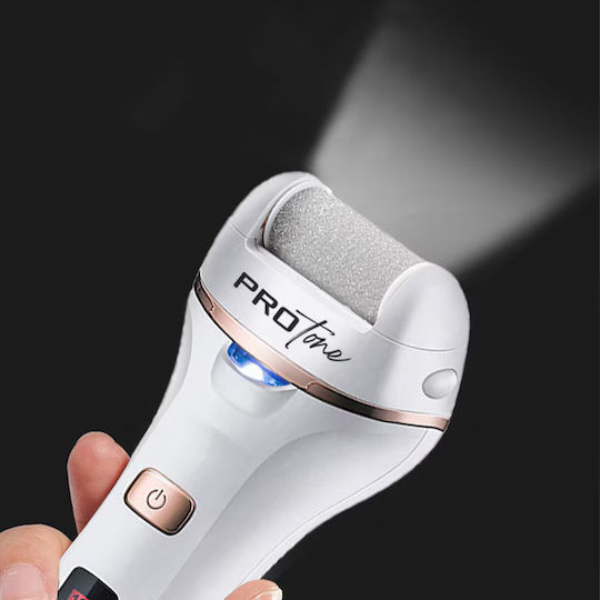 Set Electric de Pile pentru Călcâie Protone Afișaj Digital Baterie 1200 mAh Încărcare USB Rezistent la Apă 2 Viteze 2400 RPM 3 Capete Incluse Lanternă LED Îndepărtare Piele Moartă